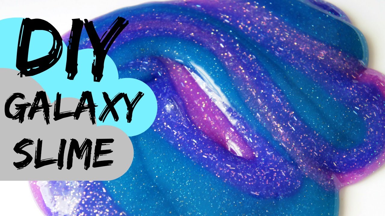 cara membuat slime galaxy