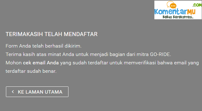 cara mendaftar driver gojek