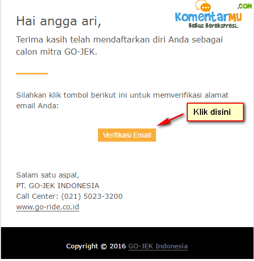 cara mendaftar driver gojek