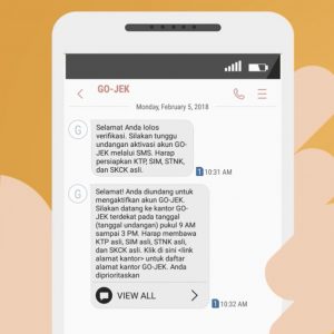 sms gojek