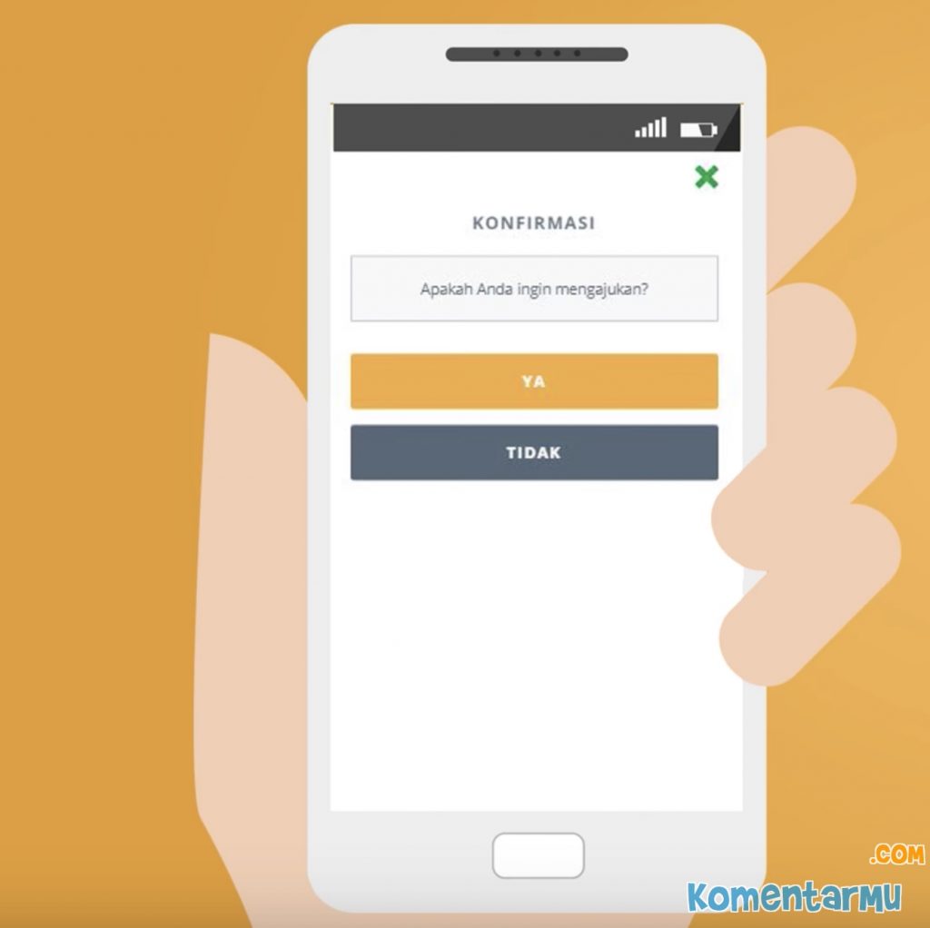 konfirmasi daftar gojek