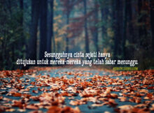 kata sabar menyentuh hati