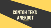 contoh teks anekdot