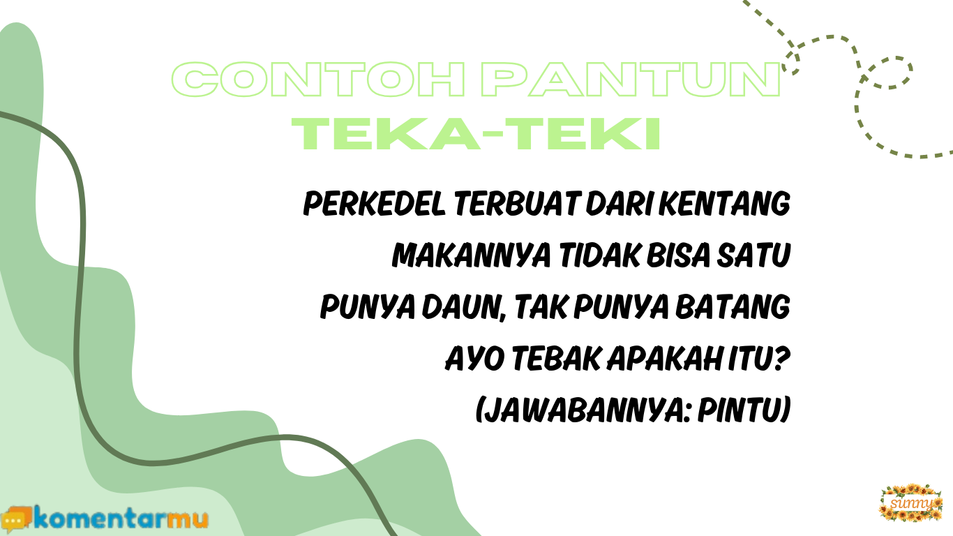 contoh pantun teka-teki