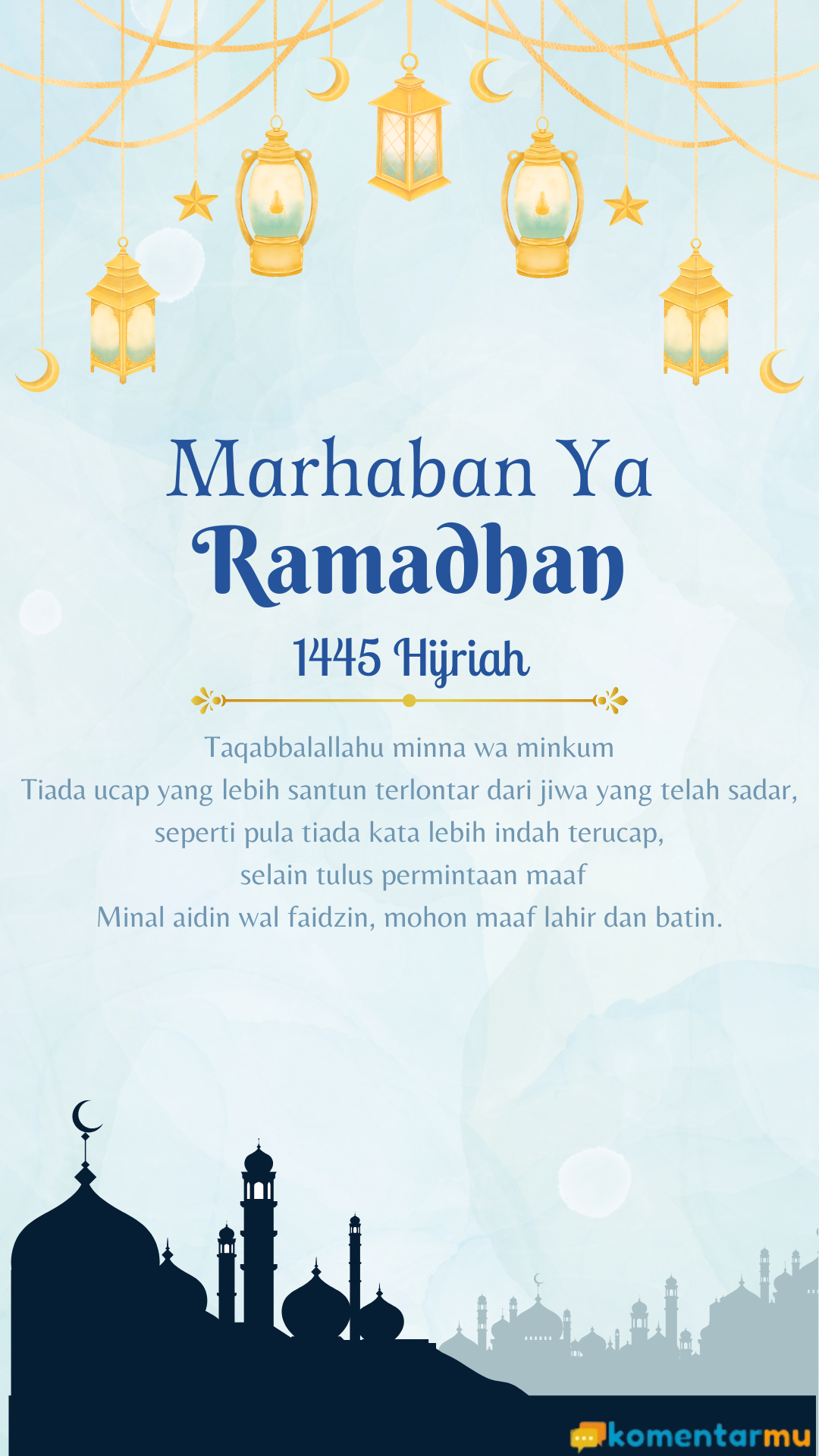 Gambar Ucapan Idul fitri/ Ramadhan 2024